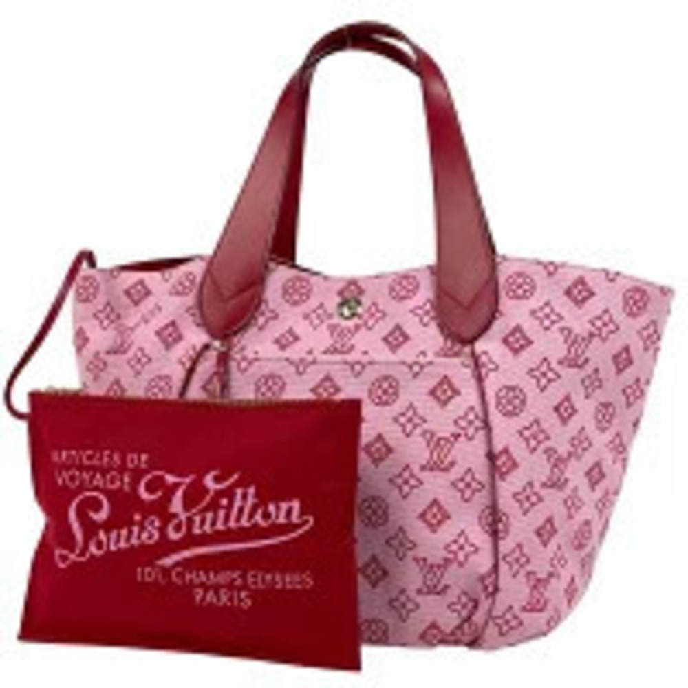 Louis Vuitton Cabas Ipanema Shoulder Bag Tote Canvas Rose